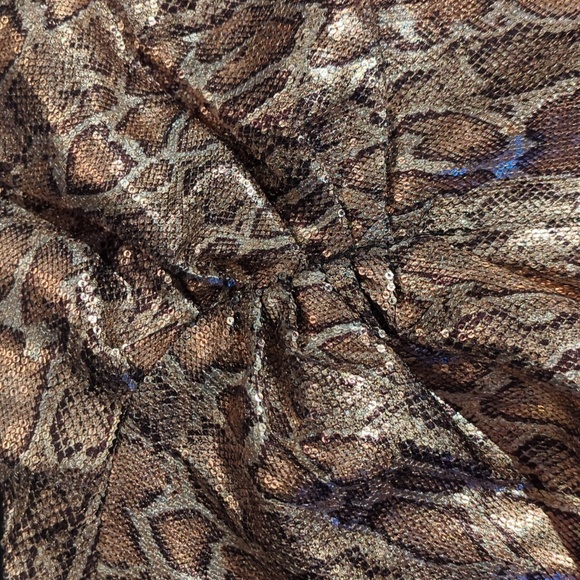 Sequin, Metallic, Snake Skin Skirt - Picture 4 of 4